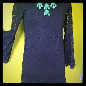 Black lace dress